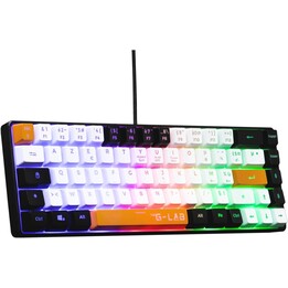 The G-Lab Keyz Hydrogen - Gaming Keyboard QWERTY Semi-Mechanical Gaming Keyboard 60% Gamer Keyboard