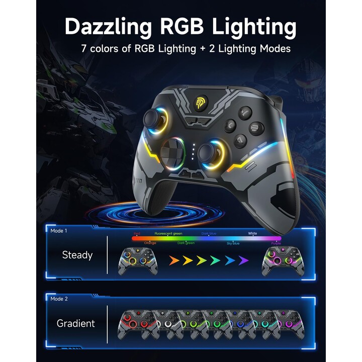 EasySMX X15 - Controller con joystick Hall/trigger Hall per PC Windows, Android, Steam e Switch