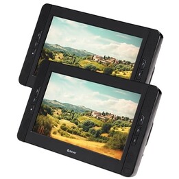 Leitor de DVD portátil Denver MTW-1098 com telas de 2 x 10