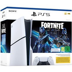 Sony PlayStation 5 PS5 Slim Disc 1 To Blanc Fortnite Voucher Edition DE