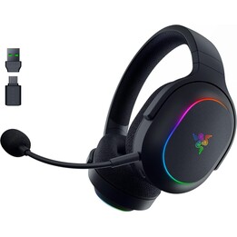 Razer Barracuda X Chroma - Auriculares inalámbricos multiplataforma para juegos con 6 zonas Chroma RGB, negro