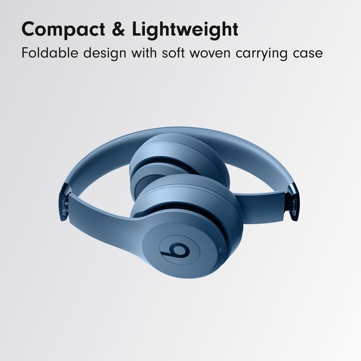 Beats Solo 4, Auriculares supraaurales inalámbricos Bluetooth, hasta 50 horas, Azul pizarra