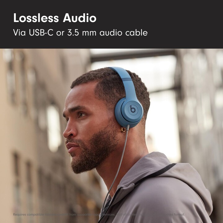 Beats Solo 4, Auriculares supraaurales inalámbricos Bluetooth, hasta 50 horas, Azul pizarra