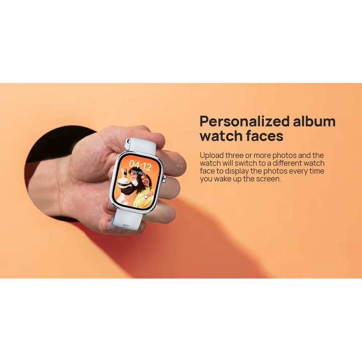 Mibro C4 Smartwatch, 2-Zoll-Bildschirm, Bluetooth-Anruf, schlankes Design, 24-Stunden-Blutsauerstoff-Herzfrequenzüberwachung, Gr