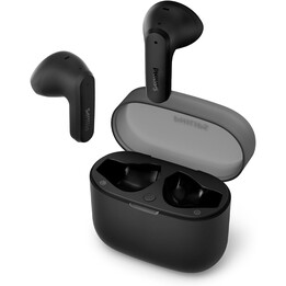 Auriculares Bluetooth Philips TAT2139BK con estuche de carga/ Autonomía 7h/ Negros