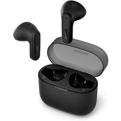 Fones de ouvido Bluetooth Philips TAT2139BK com estojo de carregamento / autonomia de 7h / preto