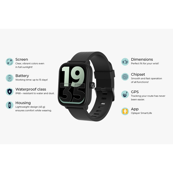 Smartwatch MAXCOM Eco Watch 4 Nero