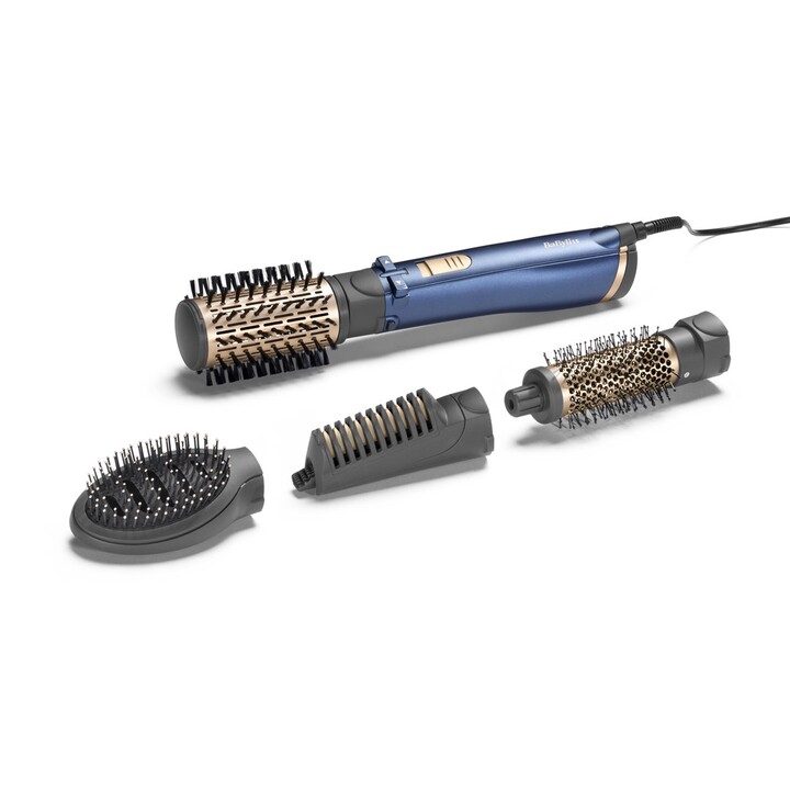 BaByliss AS965E Strumento per lo styling Spazzola ad aria calda Oro caldo, Verde acqua 1000 W 2,5 m