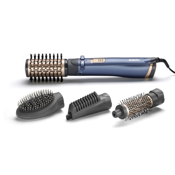 BaByliss AS965E Strumento per lo styling Spazzola ad aria calda Oro caldo, Verde acqua 1000 W 2,5 m