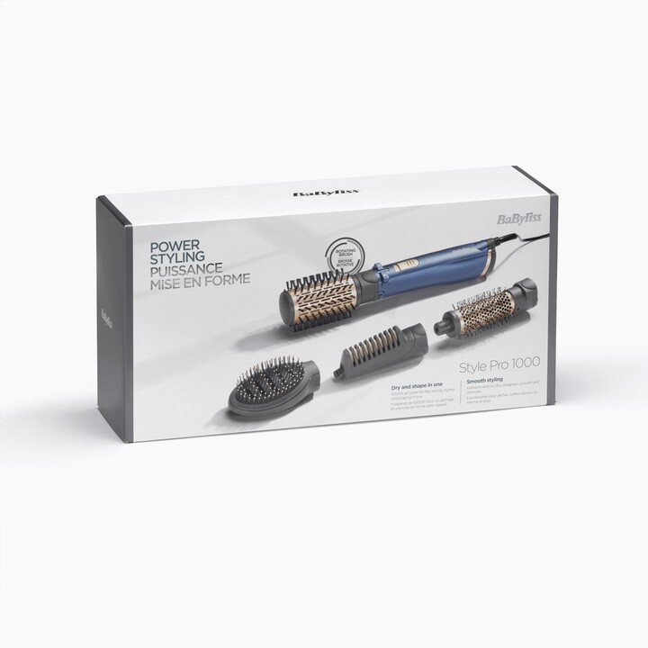 BaByliss AS965E Strumento per lo styling Spazzola ad aria calda Oro caldo, Verde acqua 1000 W 2,5 m