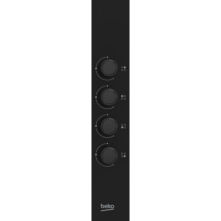 Beko HIBG64120SB hobs Negro Integrado 60 cm Encimera de gas 4 zona(s)