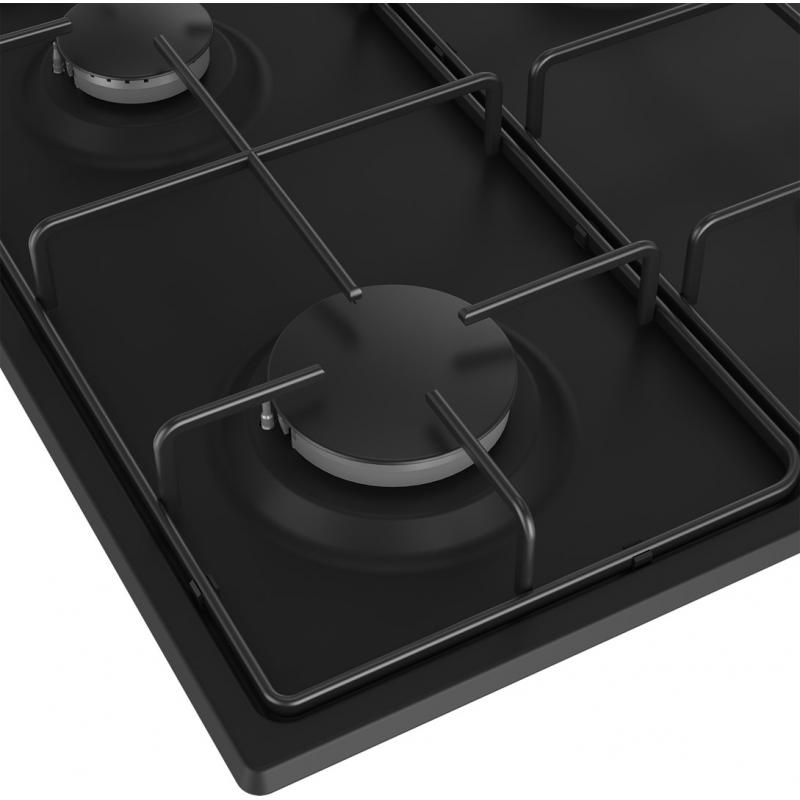 Beko HIBG64120SB hobs Negro Integrado 60 cm Encimera de gas 4 zona(s)
