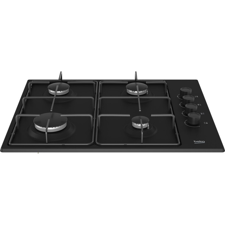 Beko HIBG64120SB hobs Negro Integrado 60 cm Encimera de gas 4 zona(s)
