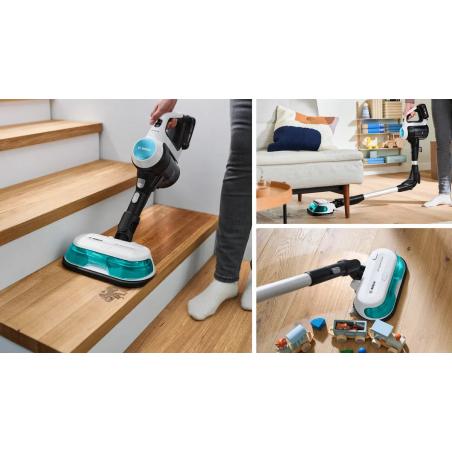 Aspiradora, aspiradora y mopa sin cable 2 en 1 Unlimited 7 ProHygienic Aqua White