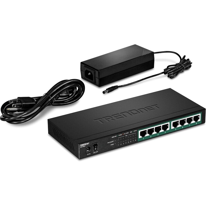 Commutateur TRENDnet TPE-TG84 8 ports/RJ-45 Gigabit 10/100/1000 PoE