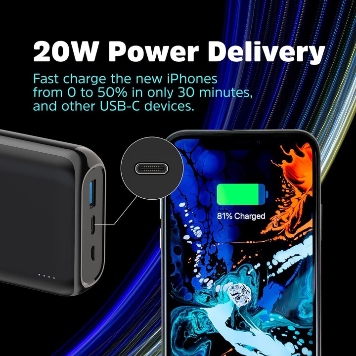 Energizer 20000 mAh 20W QE20009PQ negro (PD) + power bank de inducción QI