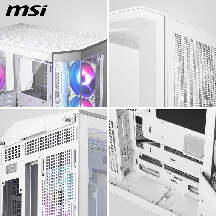 Caja MSI MAG PANO 100R PZ, color Blanco