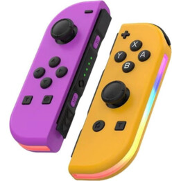 Mando Joy-Con Set Izq/Dcha Nintendo Switch Compatible Violeta Naranja RGB