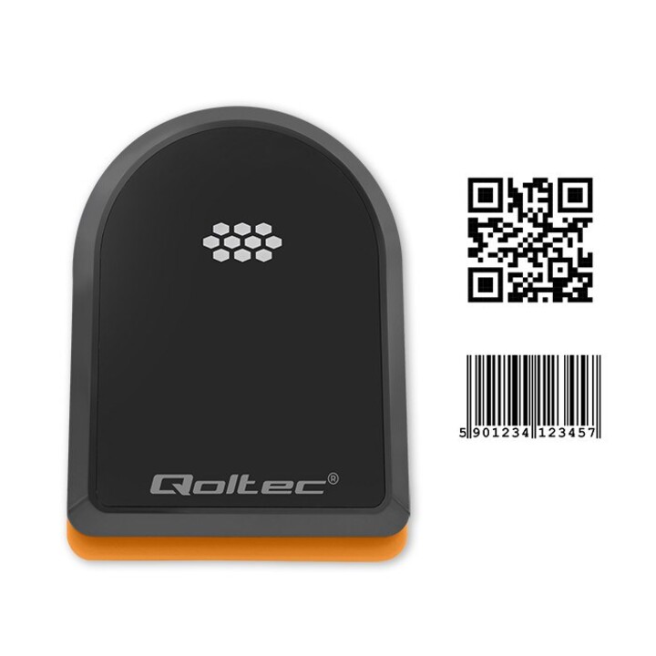 Qoltec 50878 Wireless 1D | 2D Barcode Scanner | + Docking Station