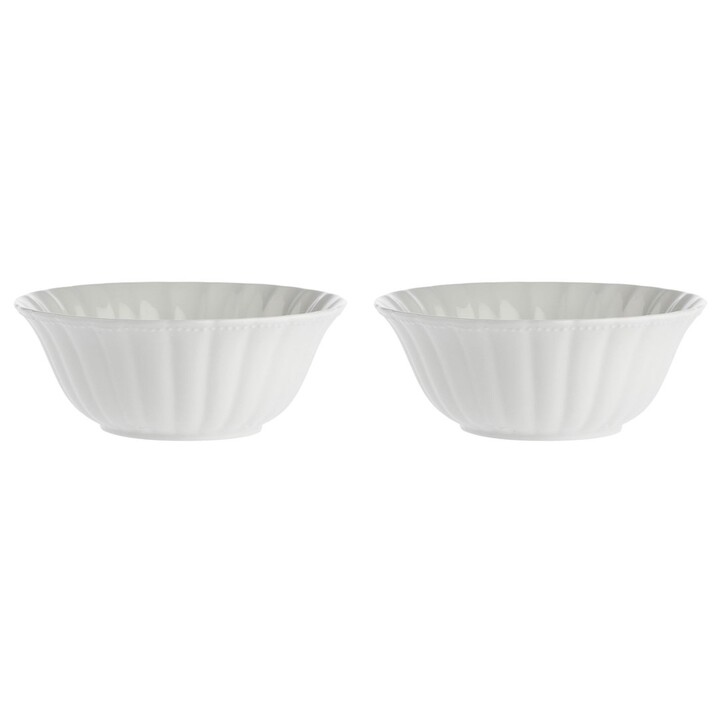 Set of 2 Ducale Salad Bowls - White, 23 cm