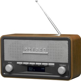 Denver Retro DAB+/UKW-Radio DAB-18, dunkles Holz