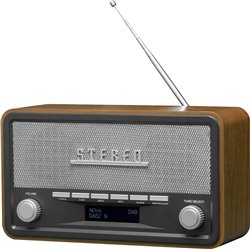 Rádio Denver Retro DAB+/FM DAB-18 madeira escura