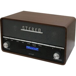 Denver DAB+/UKW-Radio DAB-36 mit Holzgehäuse braun