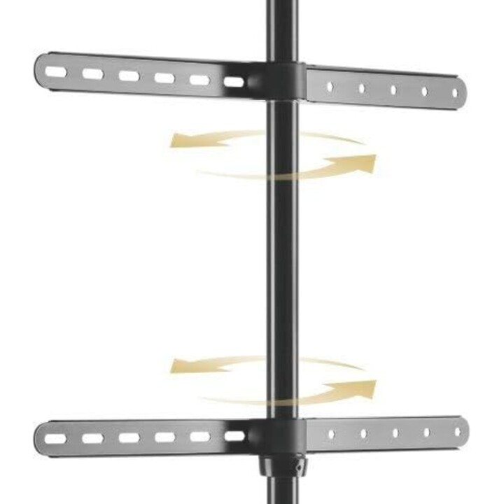 Support TV au sol 49-70 pouces 40kg bois Techly