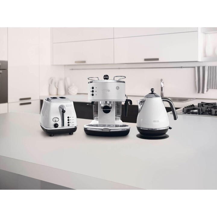 DeLonghi Eco 311, Automatische Kaffeemaschine, 1100 W, 1,4 L, Silber