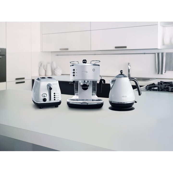 DeLonghi Eco 311, Automatische Kaffeemaschine, 1100 W, 1,4 L, Silber