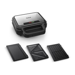 Grelhador de contato elétrico Tefal UltraCompact 3 em 1 SW383D10
