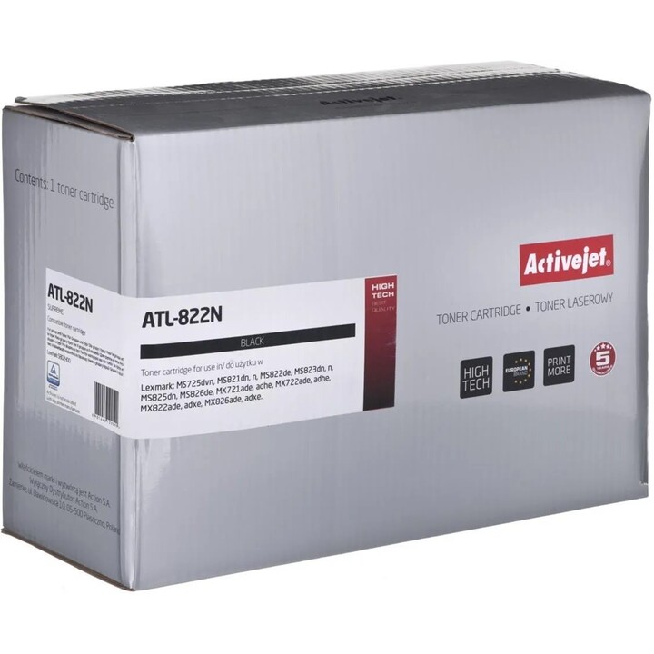 Activejet ATL-822N für Lexmark Drucker; Lexmark Ersatz 58D2H00; Supreme; 15000 Seiten; schwarz)