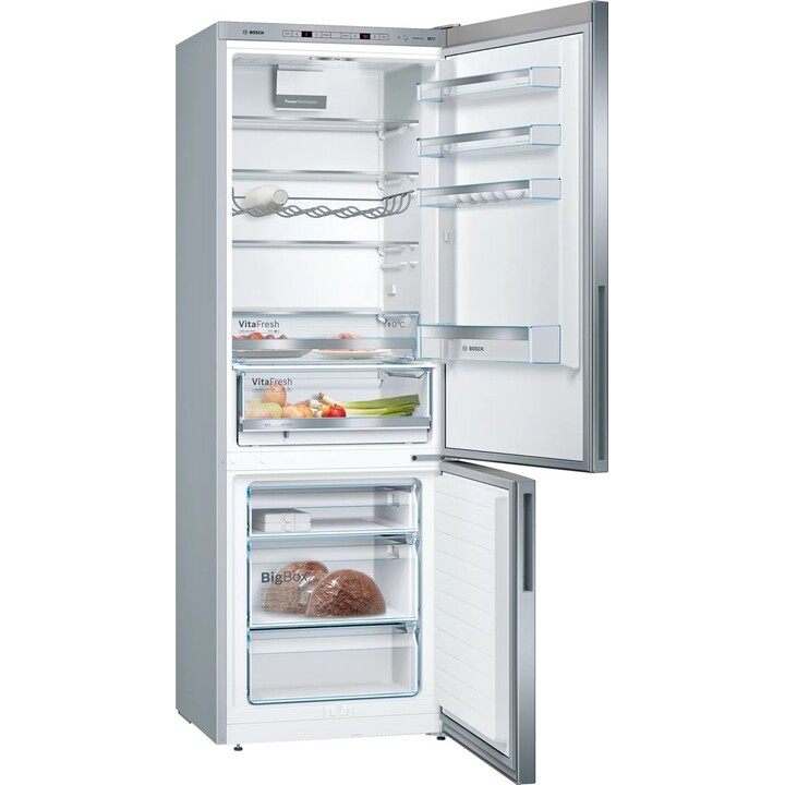 Bosch Serie 6 KGE49AICA nevera y congelador Independiente 419 L C Acero inoxidable
