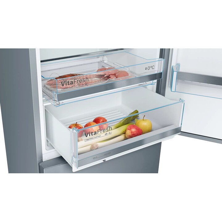 Bosch Serie 6 KGE49AICA nevera y congelador Independiente 419 L C Acero inoxidable