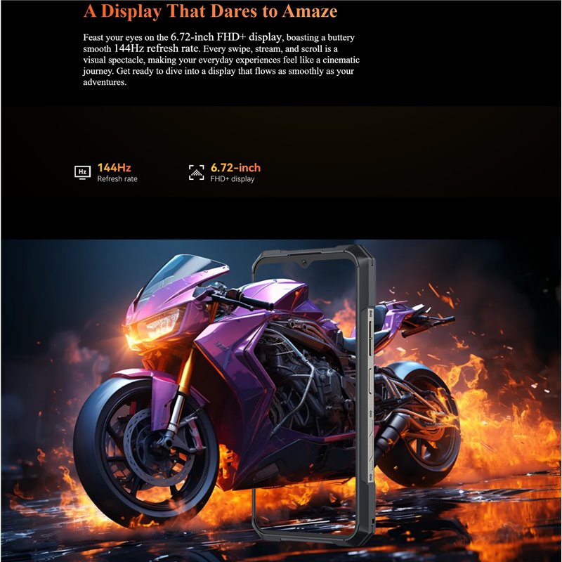 Cubot KingKong X Pro 6.72 Pulgadas 12GB 256GB Resolución 1080 x 2460 píxeles Dual Sim Negro rugged