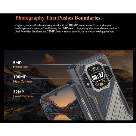 Cubot KingKong X Pro 6.72 Pulgadas 12GB 256GB Resolución 1080 x 2460 píxeles Dual Sim Negro rugged