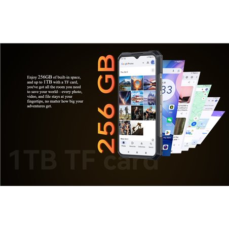 Cubot KingKong X Pro 6.72 Pulgadas 12GB 256GB Resolución 1080 x 2460 píxeles Dual Sim Negro rugged