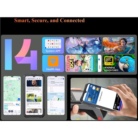 Cubot KingKong X Pro 6.72 Pulgadas 12GB 256GB Resolución 1080 x 2460 píxeles Dual Sim Negro rugged