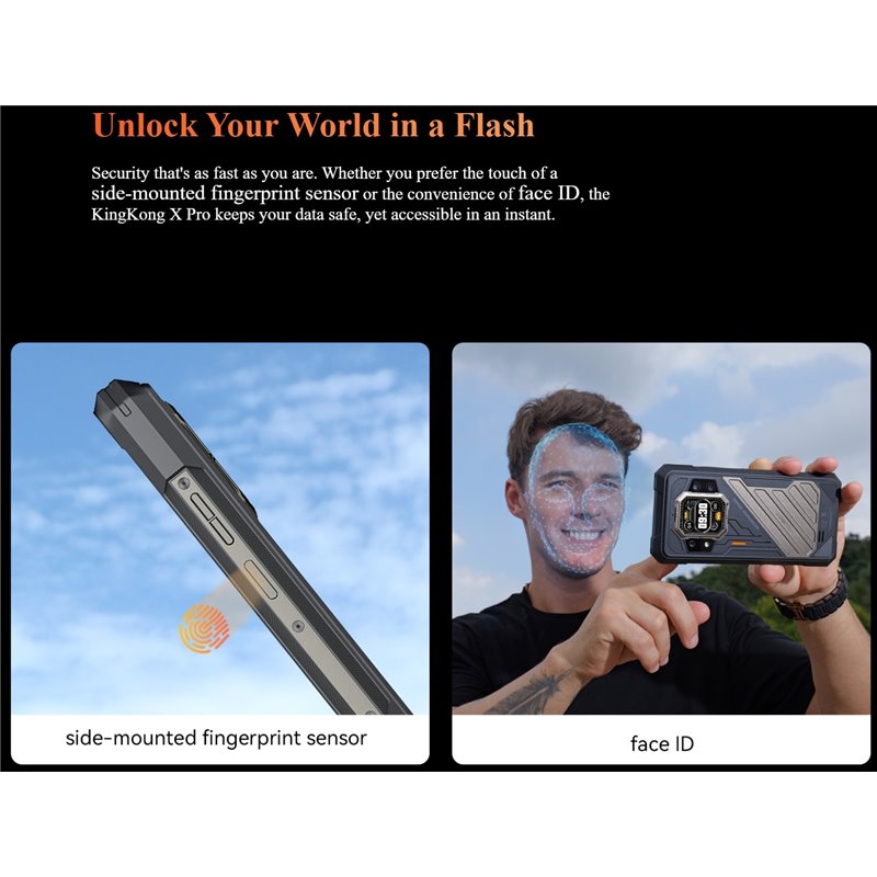 Cubot KingKong X Pro 6.72 Pulgadas 12GB 256GB Resolución 1080 x 2460 píxeles Dual Sim Negro rugged