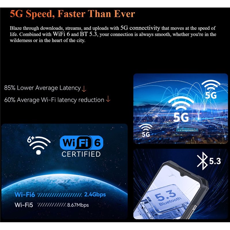 Cubot KingKong X Pro 6.72 Pulgadas 12GB 256GB Resolución 1080 x 2460 píxeles Dual Sim Negro rugged