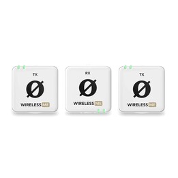 RØDE Wireless ME Dual White - kompaktes drahtloses Mikrofonsystem mit zwei Sendern für Zwei-Kanal-Aufnahmen