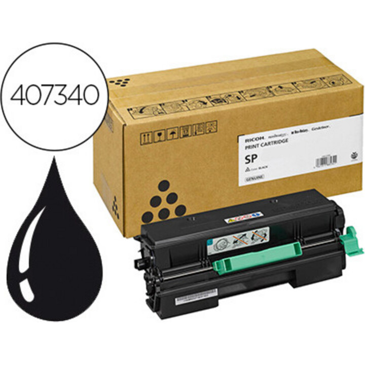 Toner nero originale Ricoh 407340