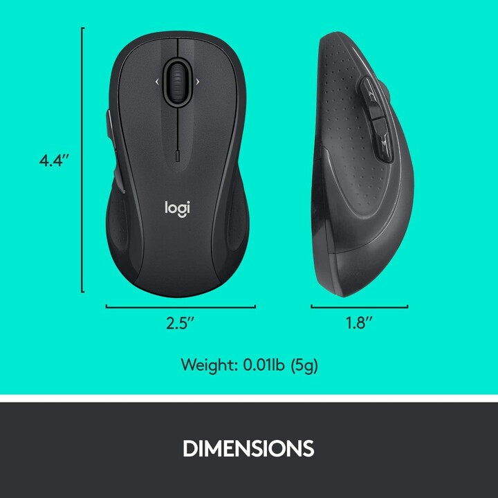 Mouse wireless Logitech M510 Nero (910-001826)