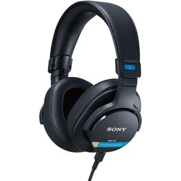Fones de ouvido fechados Sony MDR-M1 Studio, com fio, reprodução de banda ultralarga (5 Hz-80 kHz), preto