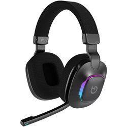 Cuffie da gioco con microfono Hiditec Vortex ARGB/ Jack 3.5/ Bluetooth/ Nero
