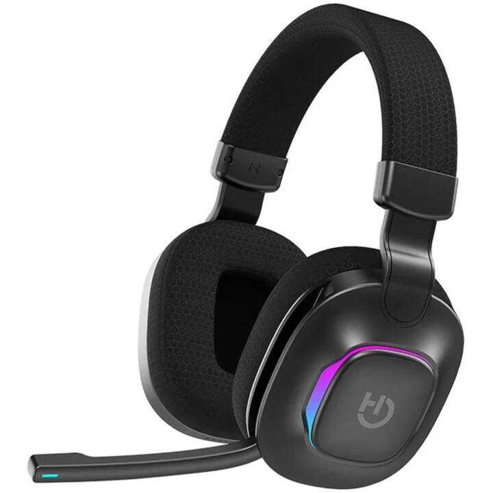 Fones de ouvido para jogos Hiditec Vortex ARGB com microfone / Jack 3.5 / Bluetooth / preto