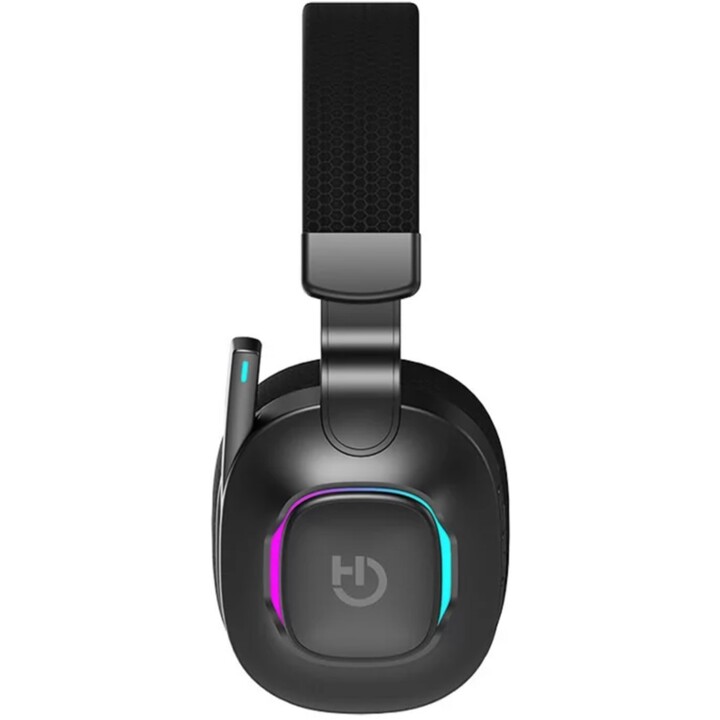 Fones de ouvido para jogos Hiditec Vortex ARGB com microfone / Jack 3.5 / Bluetooth / preto