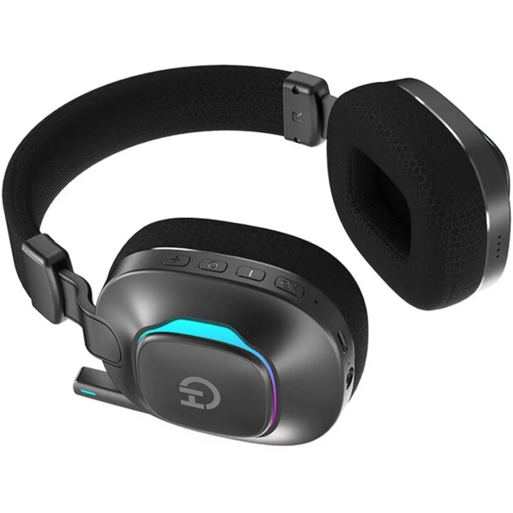 Fones de ouvido para jogos Hiditec Vortex ARGB com microfone / Jack 3.5 / Bluetooth / preto