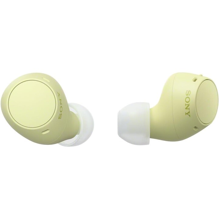Auricolari veramente wireless Sony WF-C510, cuffie intrauricolari Bluetooth con connessione multipunto, giallo