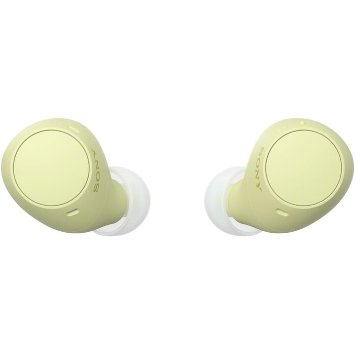 Auricolari veramente wireless Sony WF-C510, cuffie intrauricolari Bluetooth con connessione multipunto, giallo